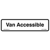Reflective sign indicating van accessible parking spaces in Brampton