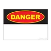 Blank customizable Danger Signs for safety messaging