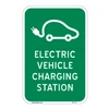 Informative Electric Vehicle Charging Station sign with clear instructions for EV users for parking lot