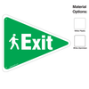 Pedestrian Exit Right Triangle Signs for clear directional guidance in parking garages.