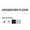 Crossover Floor Tactile & Braille Signs - AODA & Ontario Building Code 3.4.6.18(3) Compliant Emergency Stairwell Signage