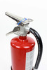 5 lb StrikeFirst dry chemical fire extinguisher, rear view showing the wall mount