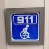 EMS 911 Wheelchair Notification Sign