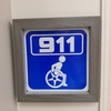 EMS 911 Wheelchair Notification Sign