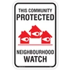 Neighbourhood Watch Sign – This Community Protected Outdoor Safety Sign