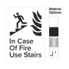 In Case Of Fire Use Stairs Signs – Fire Emergency Safety Signage Collection for accessible fire safety compliance.