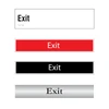 Exit room door sign options with raised Braille