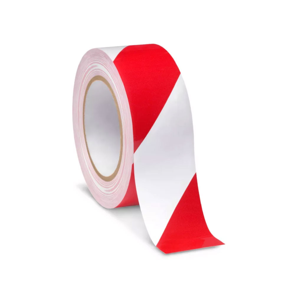 Smooth Top Adhesive Tape - Red & White Stripe