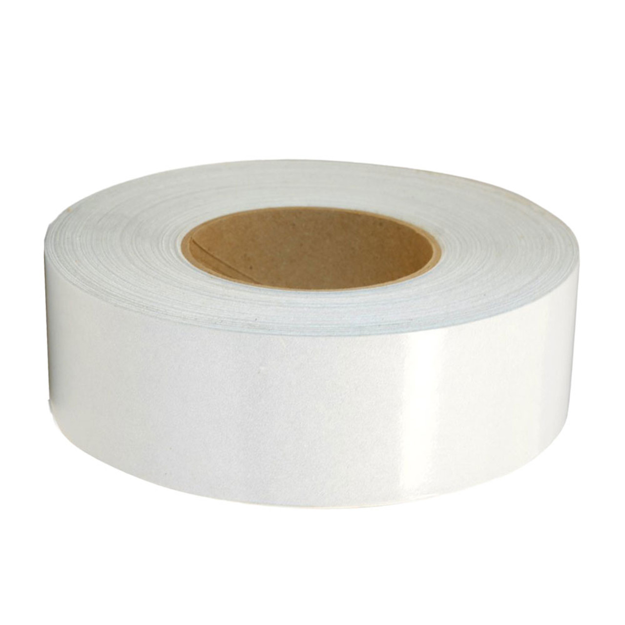 Smooth Top Reflective Adhesive Tape - White, 2" x 30' Roll