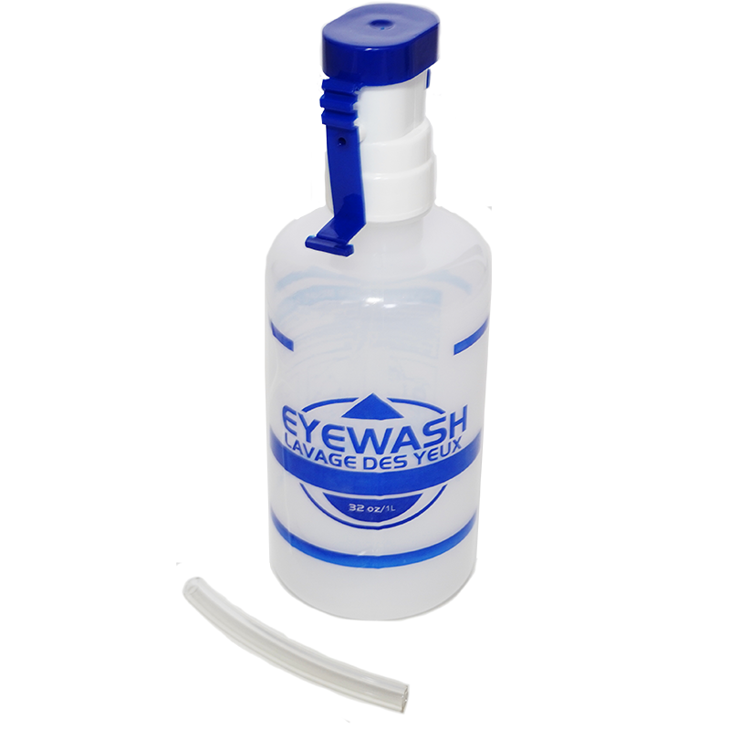 1 Litre / 32 oz. Bottle for Eyewash Station AA25 (Solution Sold Separately)