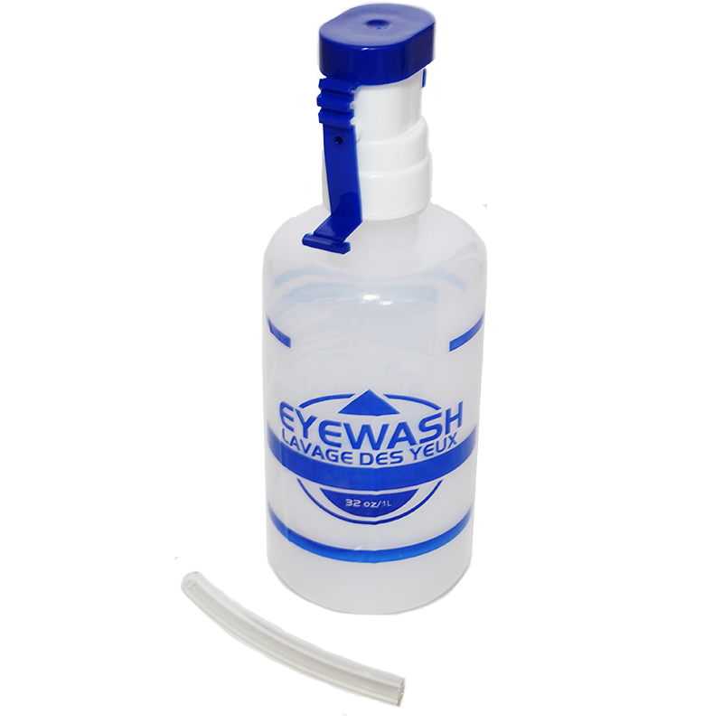 1 Litre / 32 oz. Bottle for Eyewash Station AA25 (Solution Sold Separately)