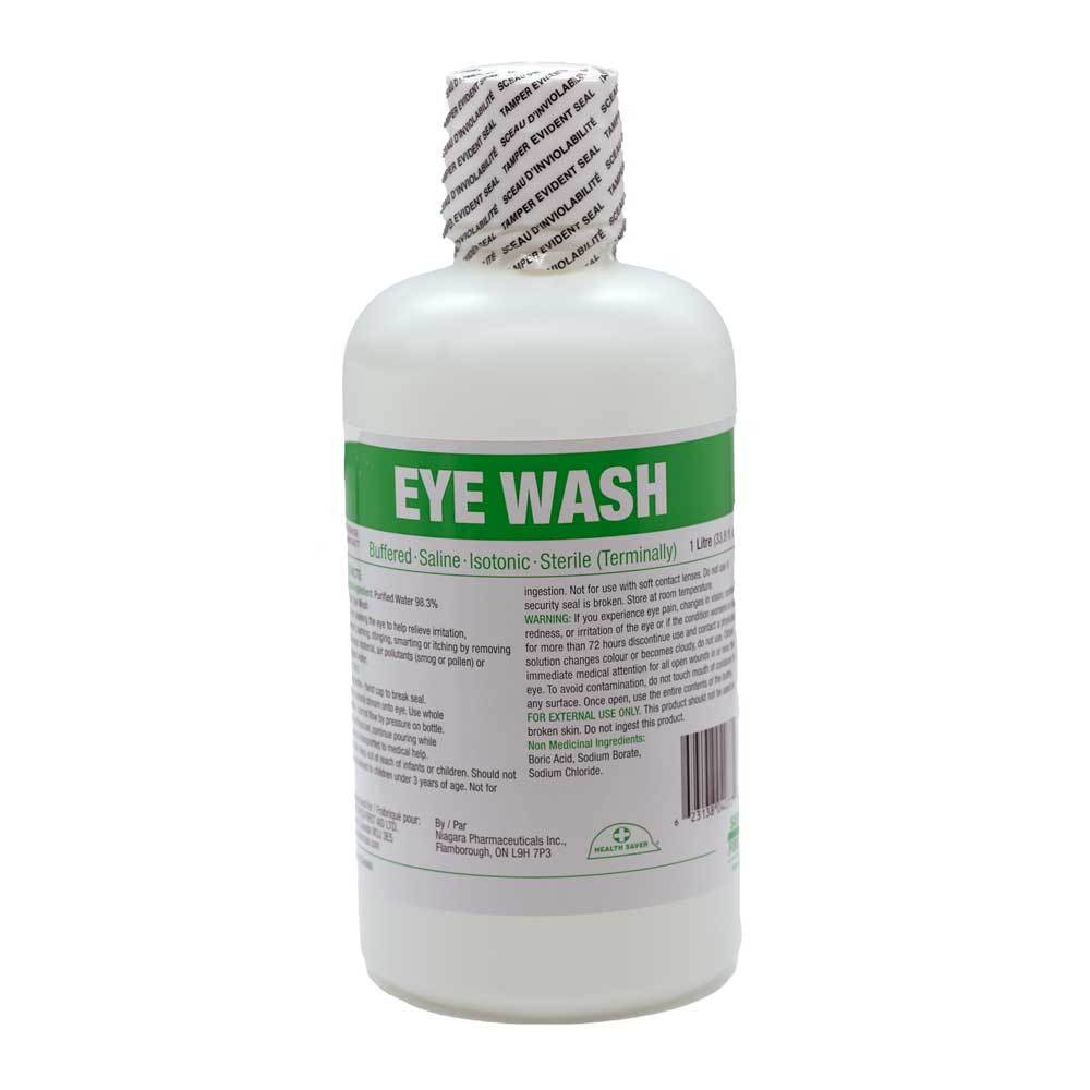 1 Litre / 32 oz. Eyewash Solution Refill