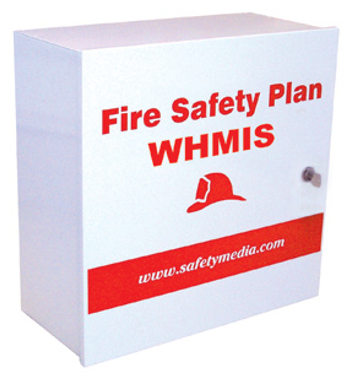 Large Fire Safety Plan & WHMIS Box with a Peel Region CAM Lock Large Fire Safety Plan & WHMIS Box with a Peel Region CAM Lock