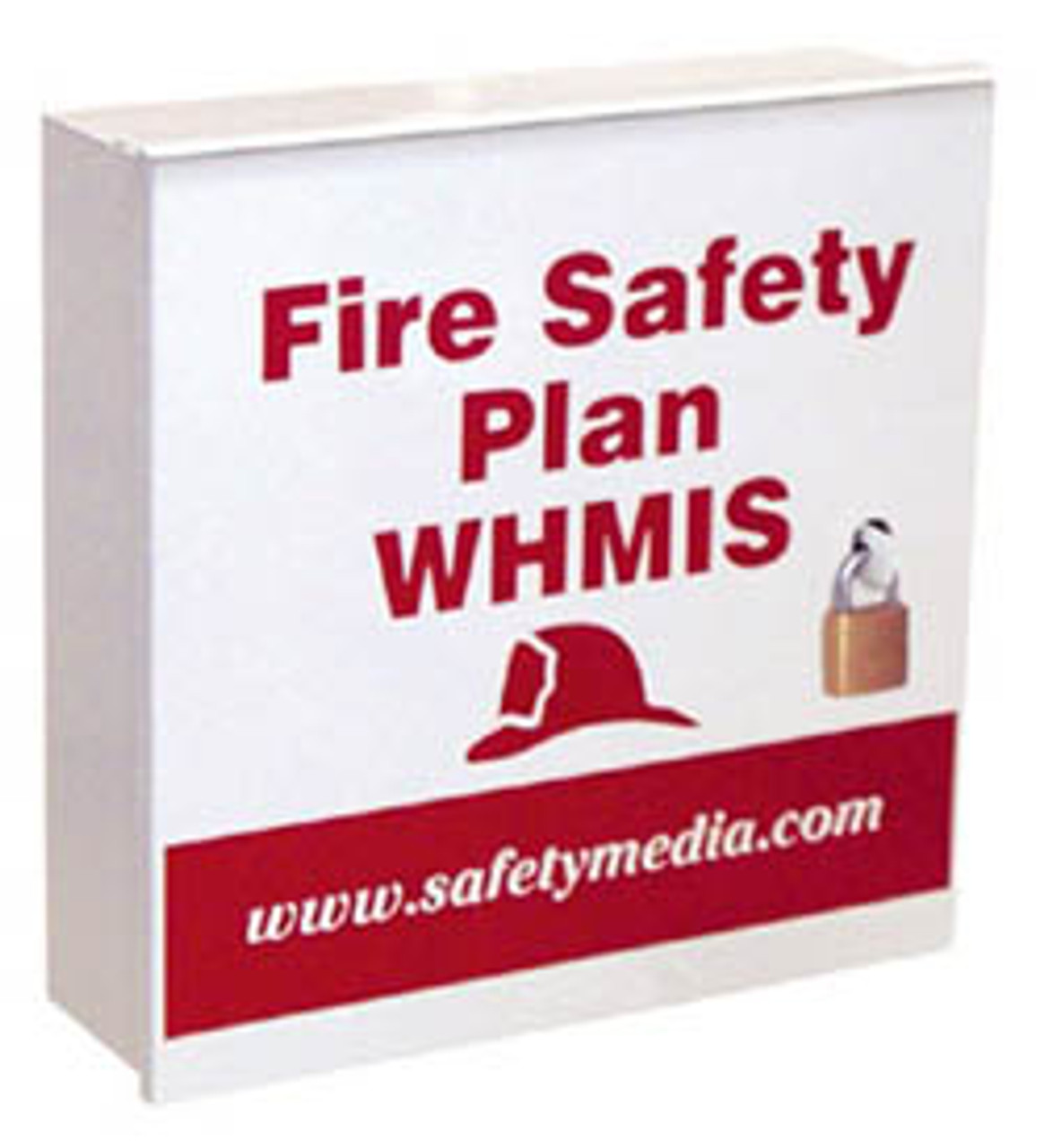 Regular Fire Safety Plan & WHMIS Box with Padlocks