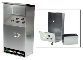 Stainless Steel Smoke-X Cigarette Disposal Box