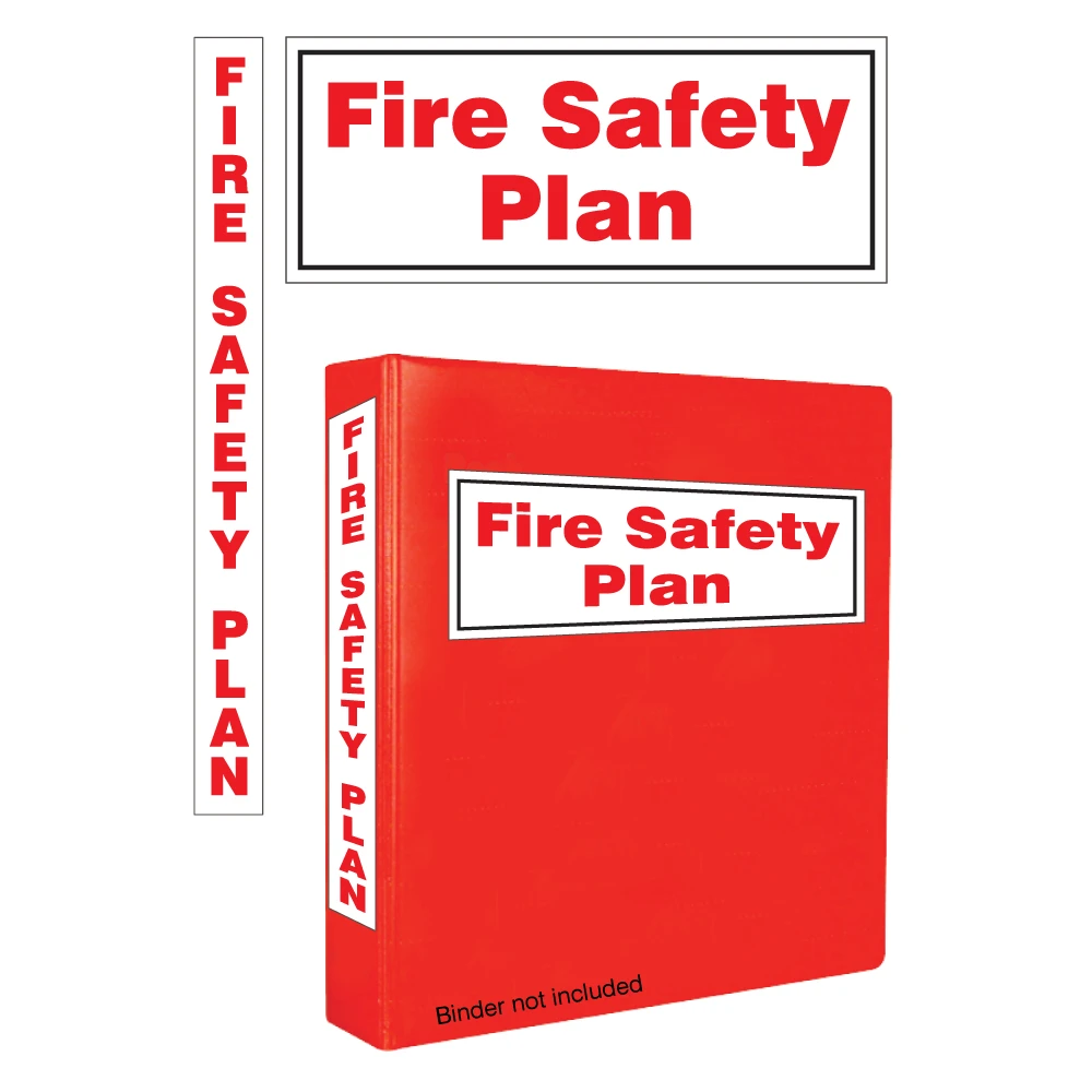 Fire Safety Plan Binder Stickers