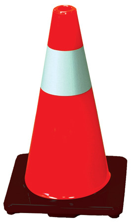 Exterior 18" Cone with Reflective Collar