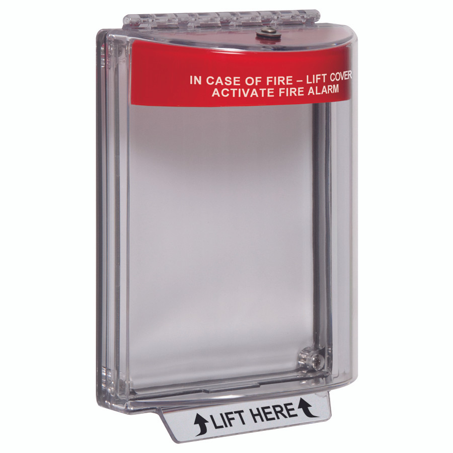 Universal Stopper® with Horn, Flush Mount, Fire Label (STI-13020FR)