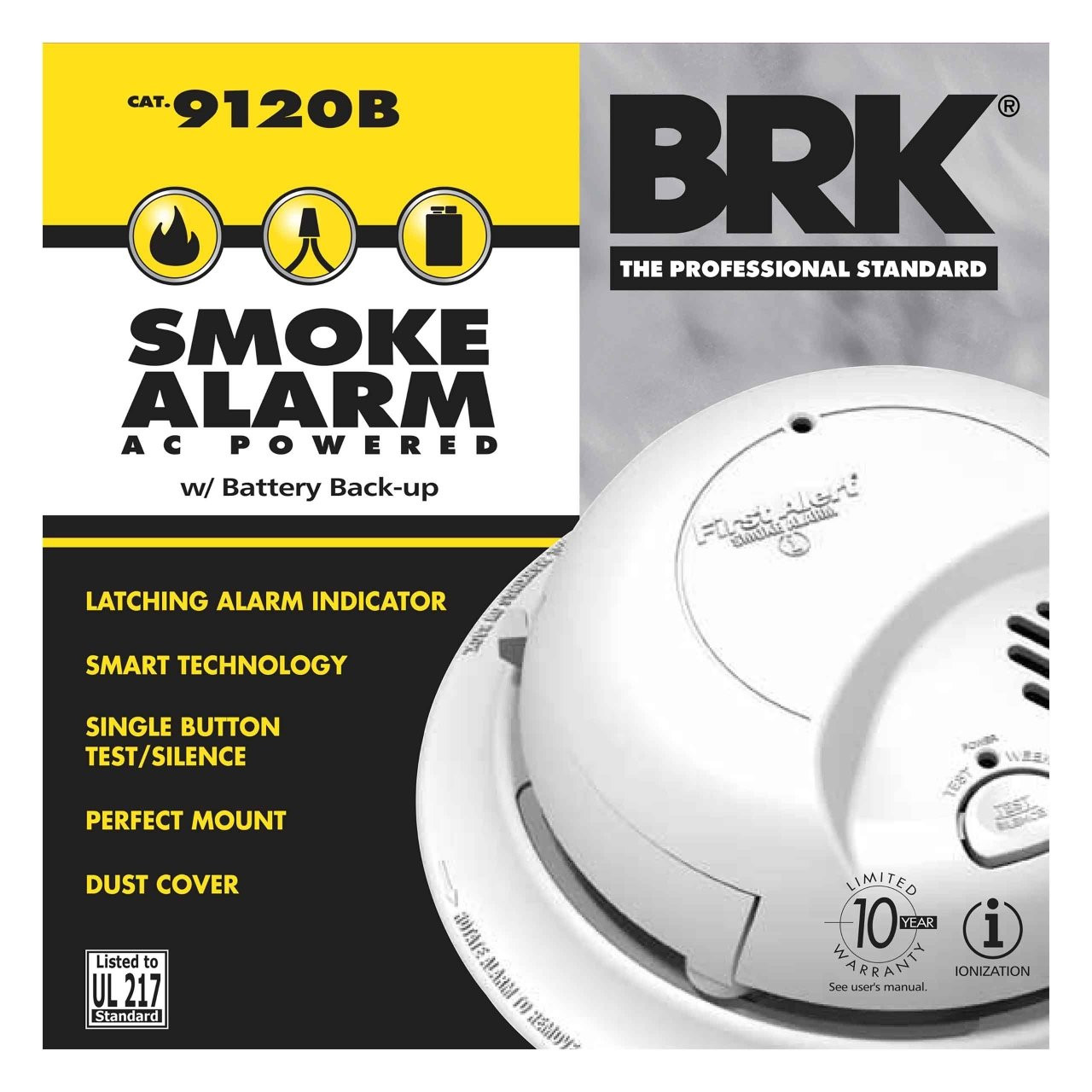 Hardwire 120V Interconnectable Smoke Alarm