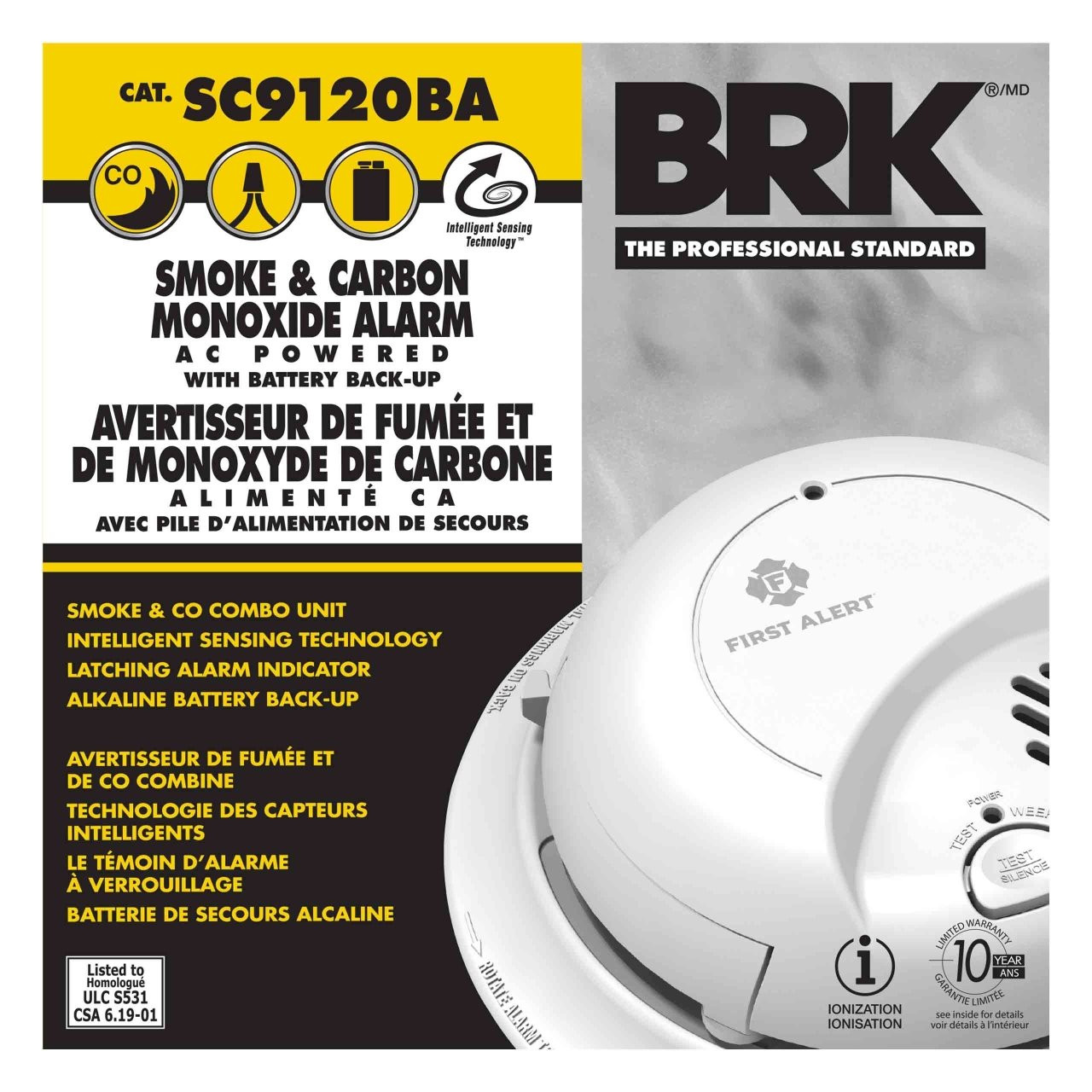 Smoke & Co Alarm AC/Battery Backup Smoke & Co Alarm AC/Battery Backup