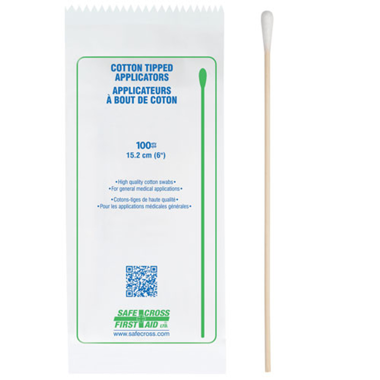 Cotton Tipped Applicators, 100/pkg