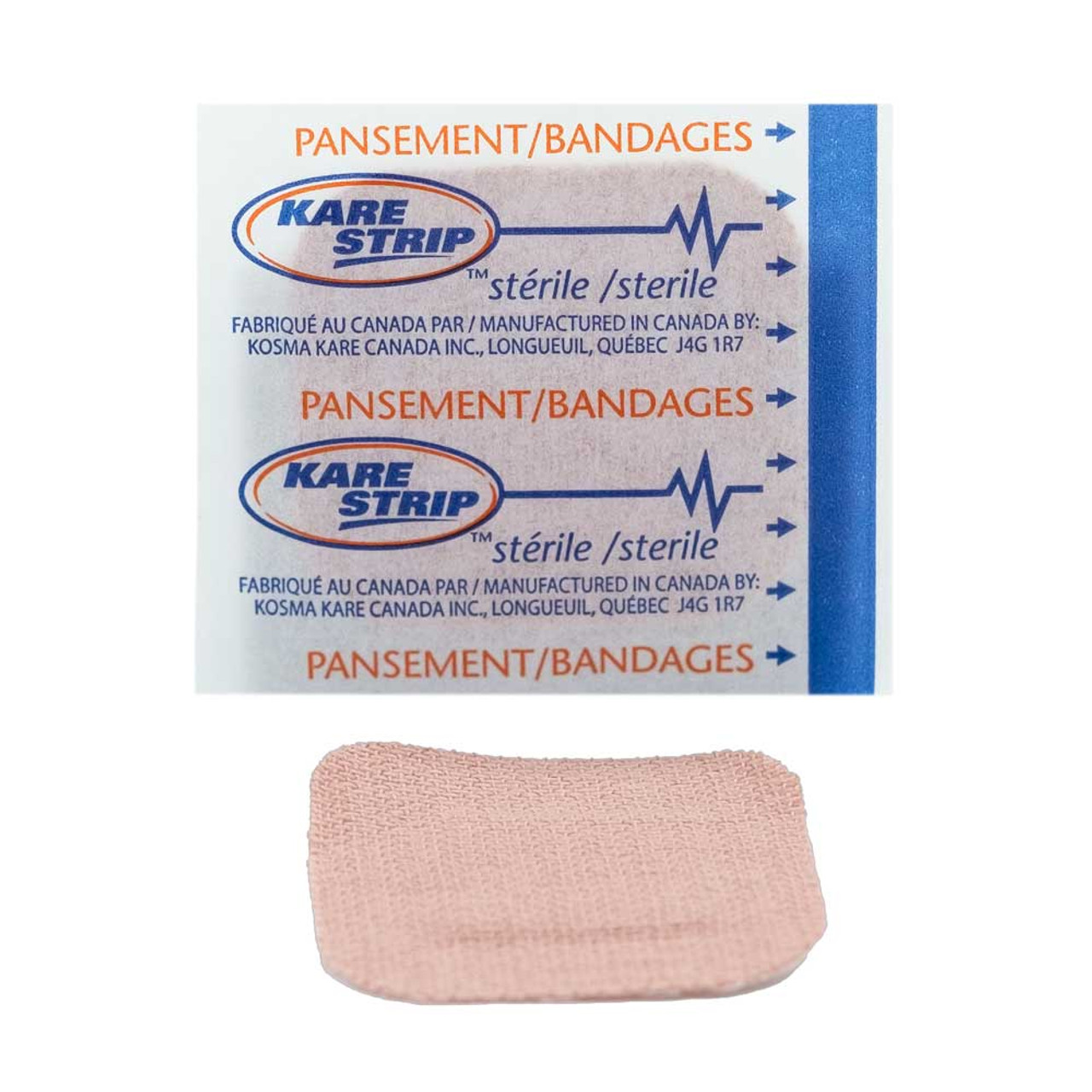 Fabric Small Square Patch Bandages 1.5" x 1.5", 50/Box