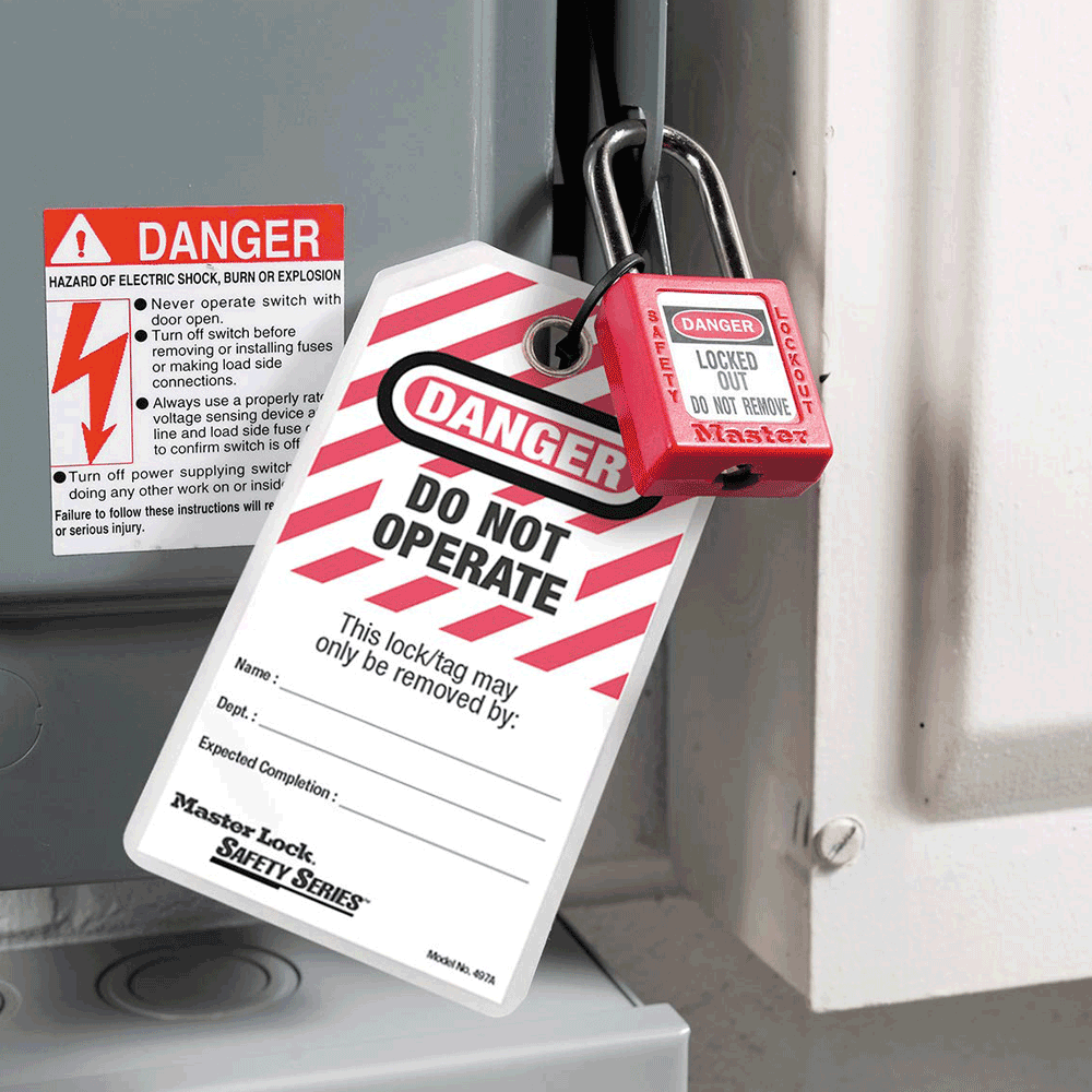 "DO NOT OPERATE" I.D. Lockout Tags