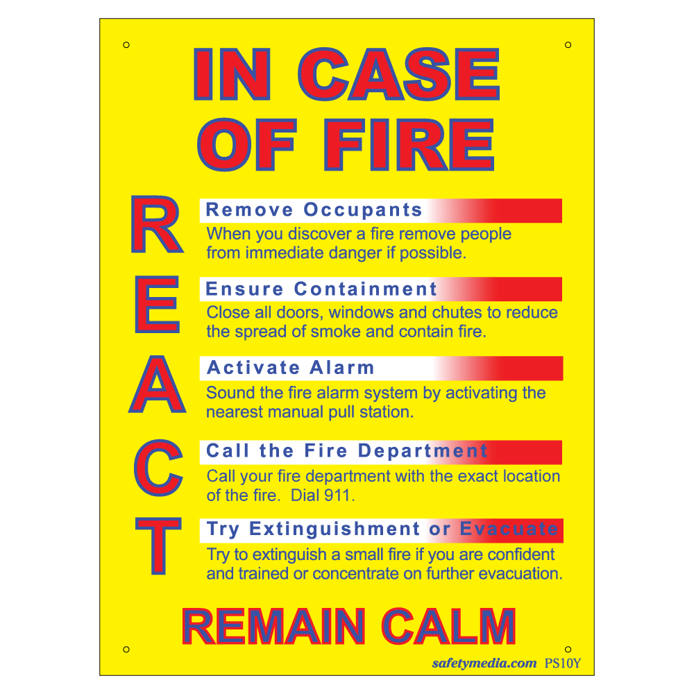 In Case of Fire REACT Poster