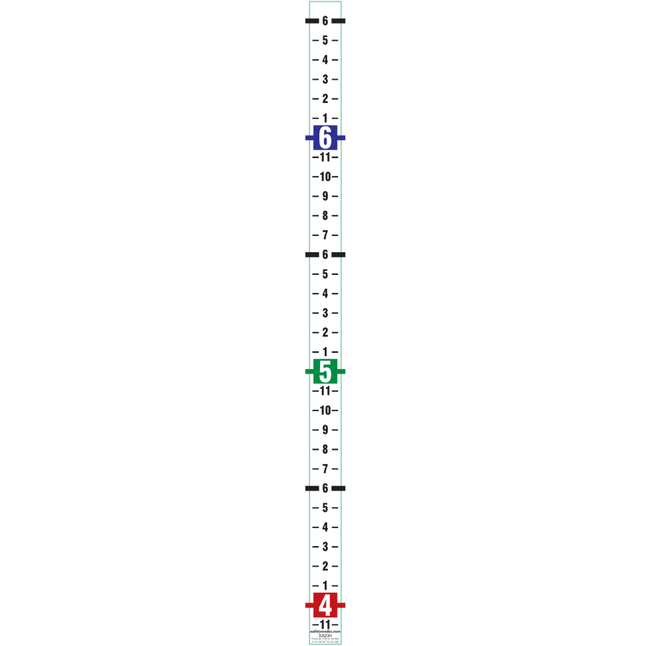 Security Height Ruler Sticker
