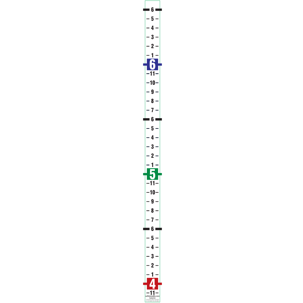 Security height ruler sticker for door frames