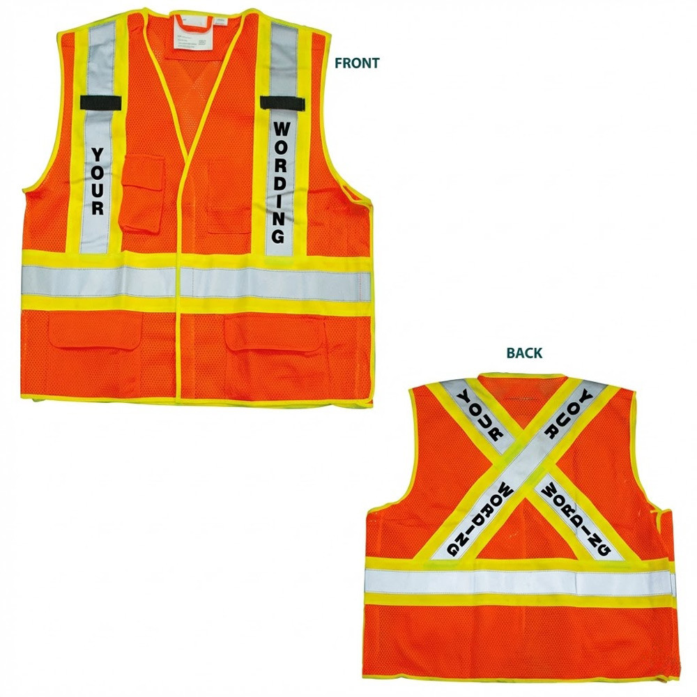 Reflective & Hi-Vis Vest - Custom Wording