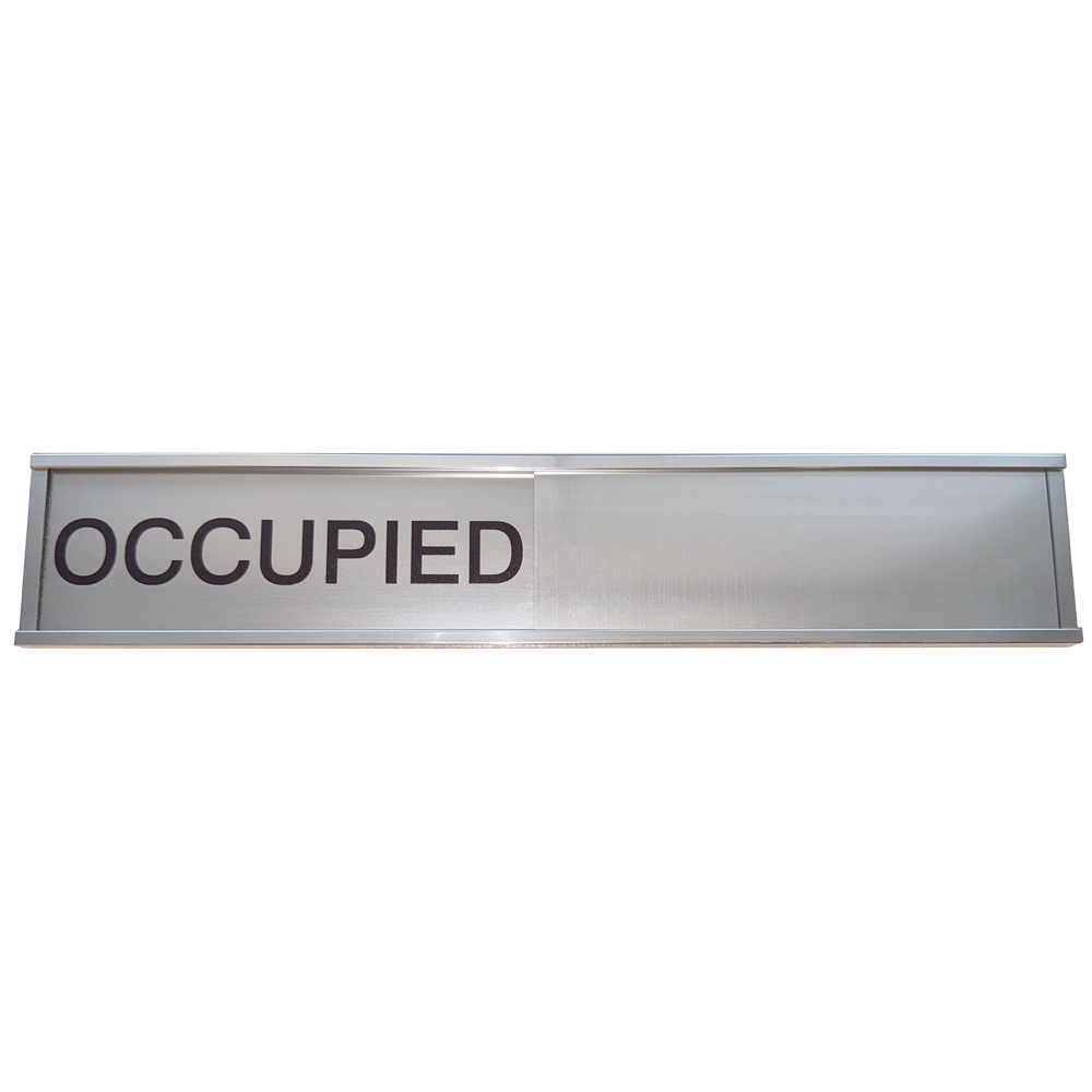Occupied / Vacant slider sign for doors and rooms