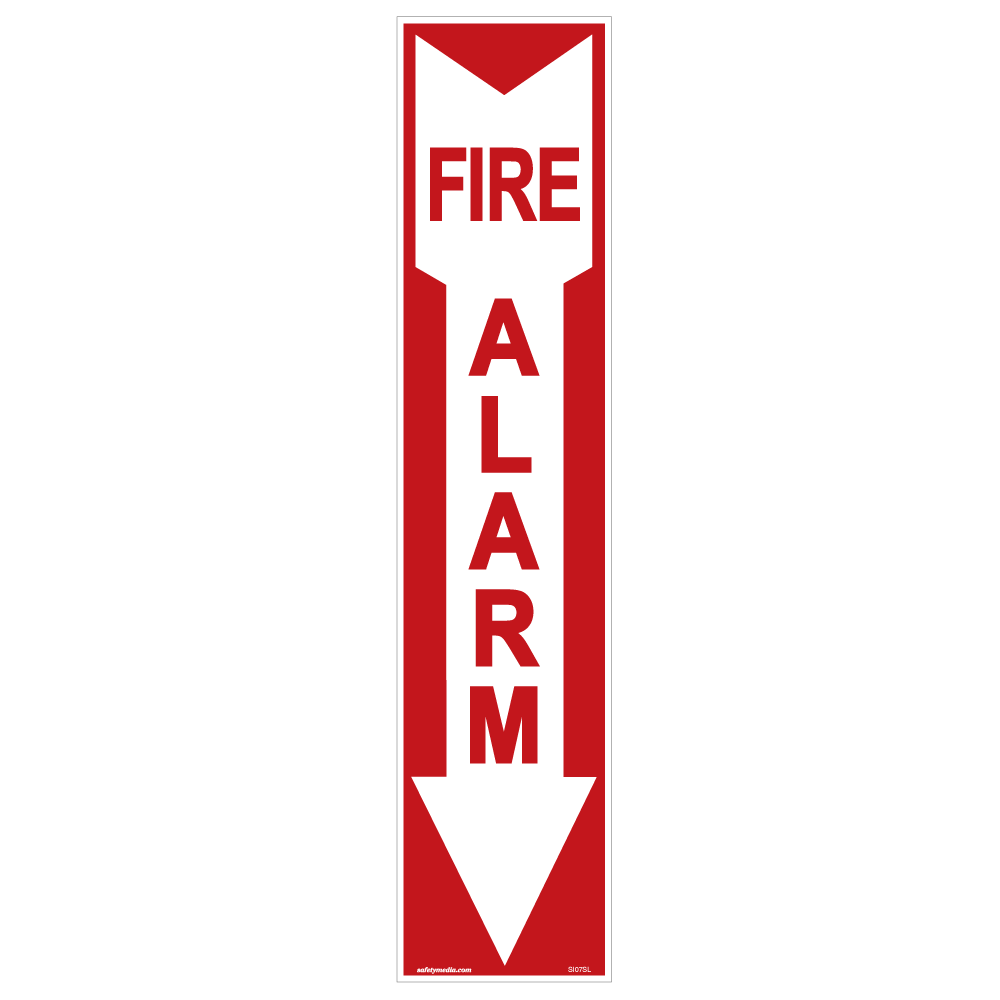 Fire Alarm Arrow Sticker