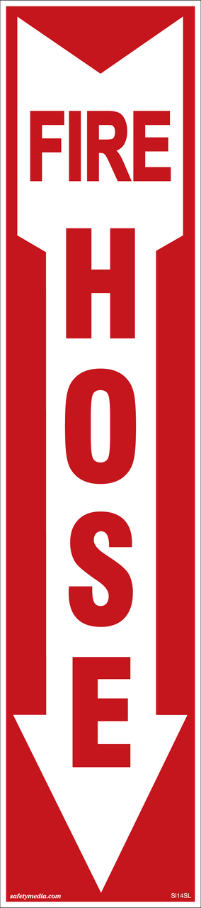 Fire Hose Arrow Sticker