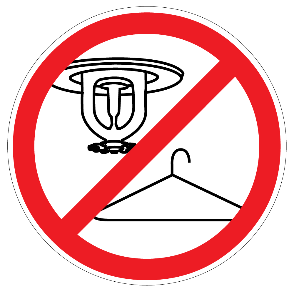 Sprinkler Head Tamper Clear Sticker