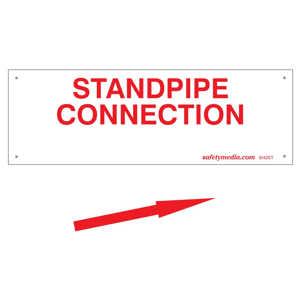 Standpipe Connection Plastic Sign