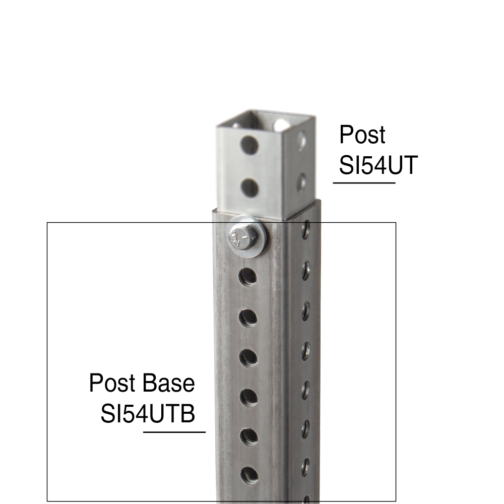 Square Sign Post Base - 3 ft