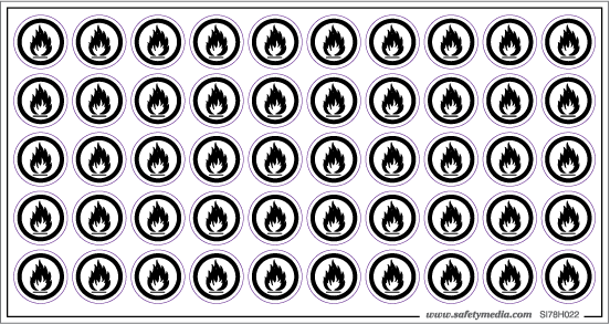 WHMIS Hazard Symbol Stickers