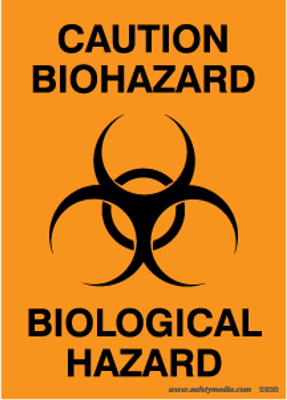 Caution Biohazard Biological Hazard Sticker