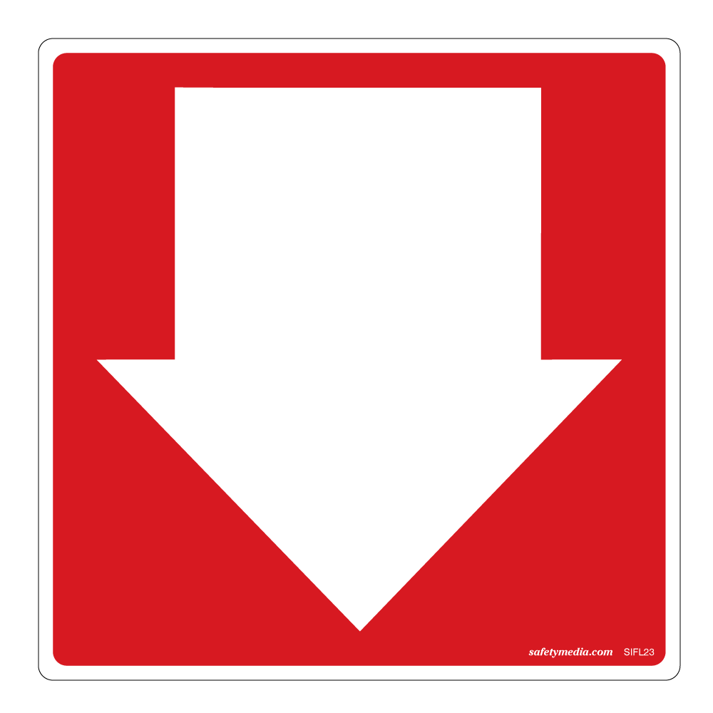 Arrow Sticker, 11 x 11"