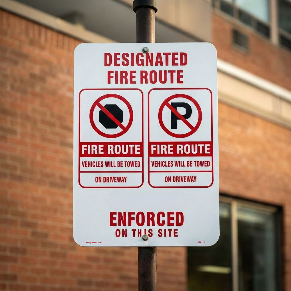 Designated Fire Route Sign, FR9