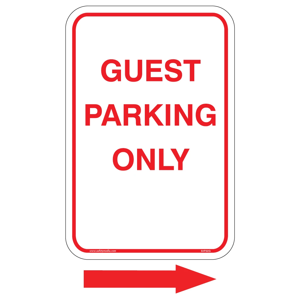 Guest Parking Only Aluminum Sign