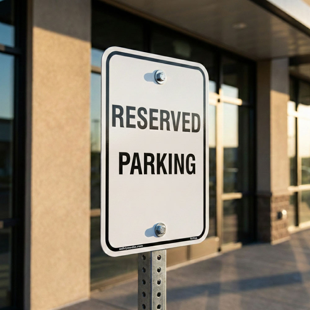 Reserved Parking Aluminum Sign