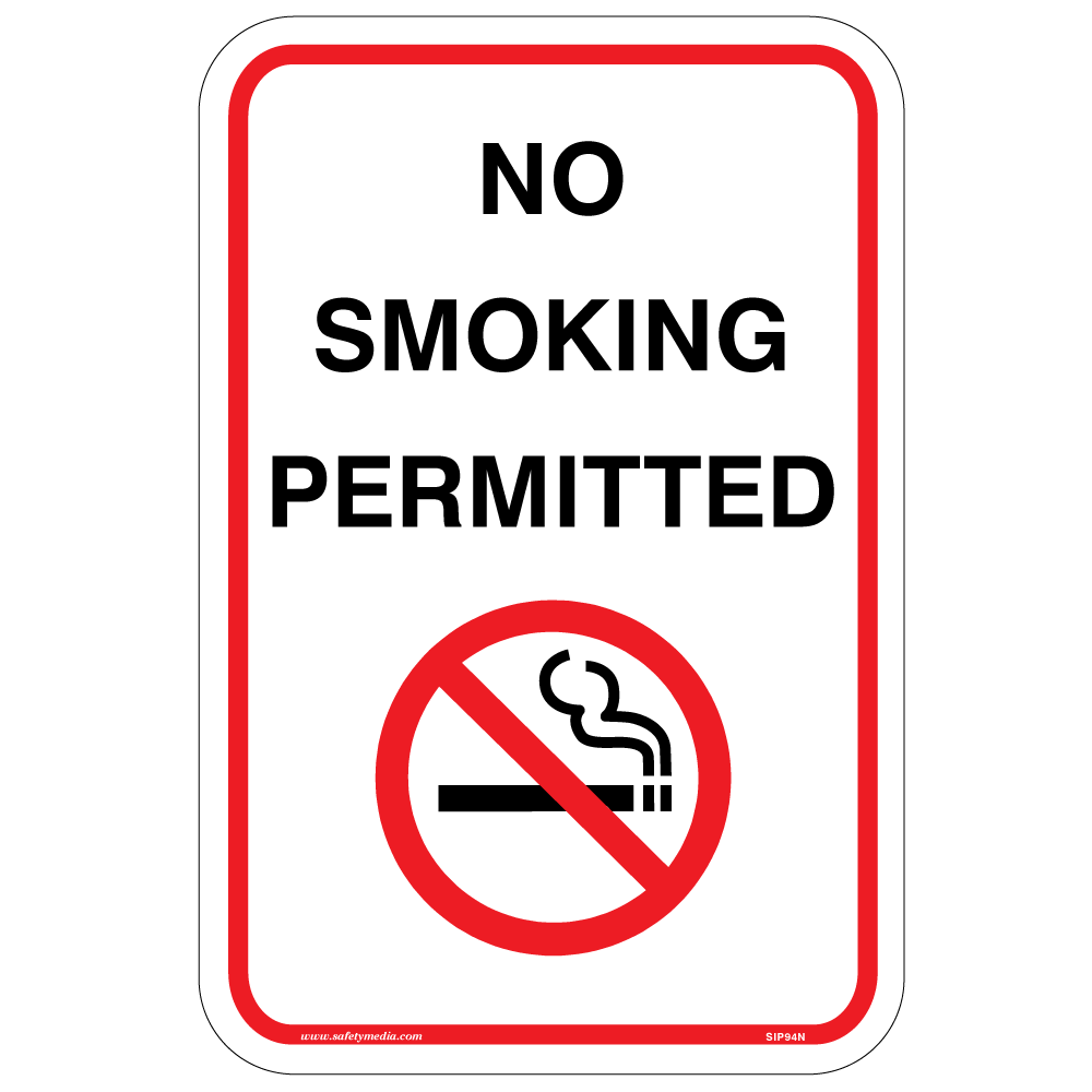 No Smoking Permitted Aluminum Sign
