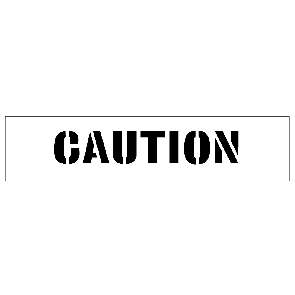 The Caution Stencil is essential for any facility that requires clear visual warnings.