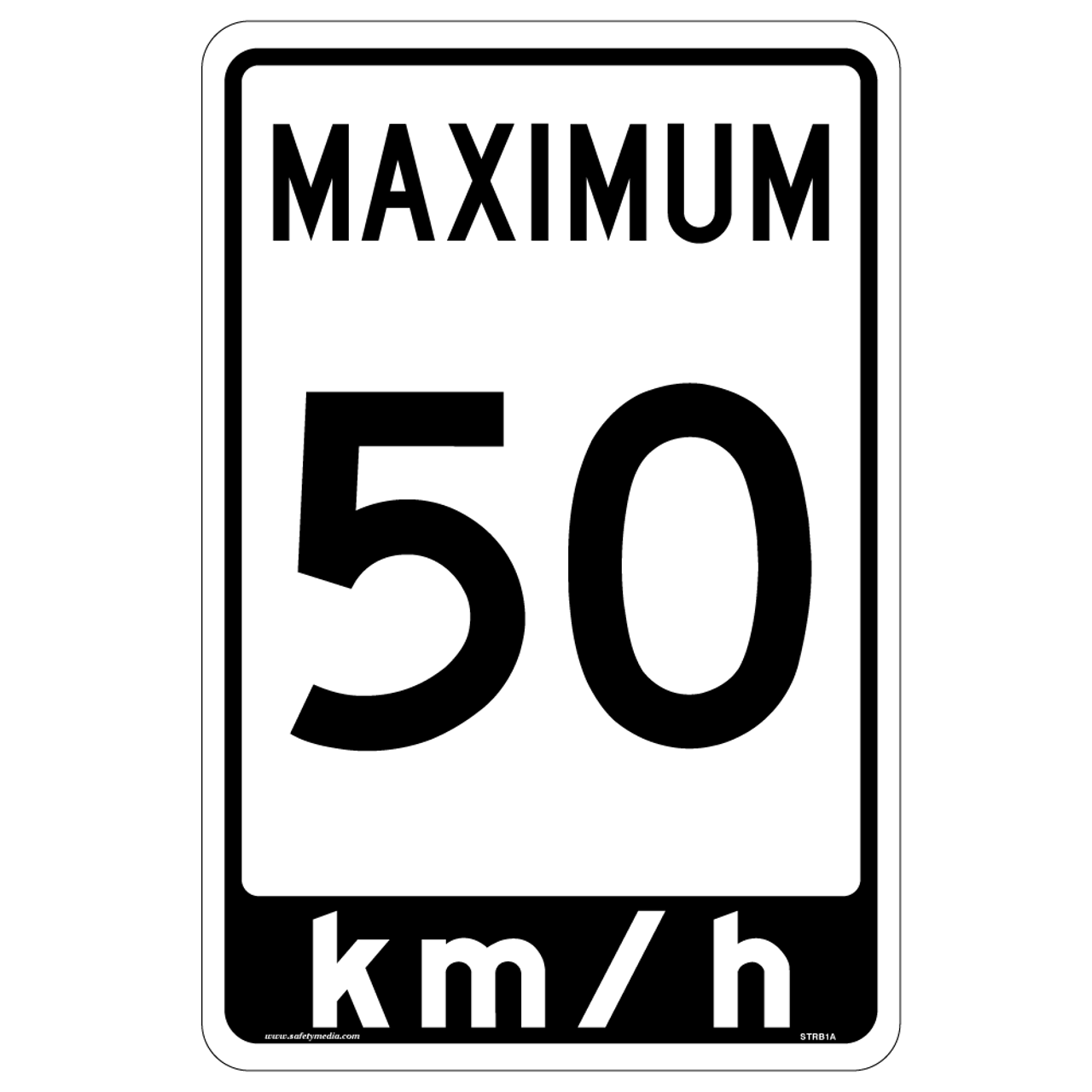 Regulatory Maximum Speed Sign with KM/H Included RB-1A Regulatory Maximum Speed Sign with KM/H Included RB-1A