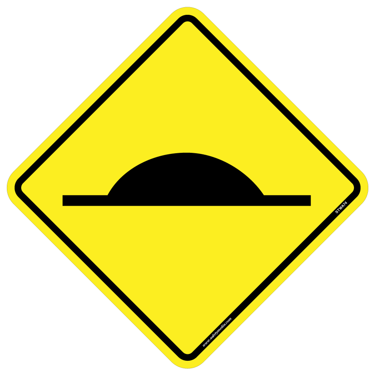 Regulatory Speed Hump Sign WA-74