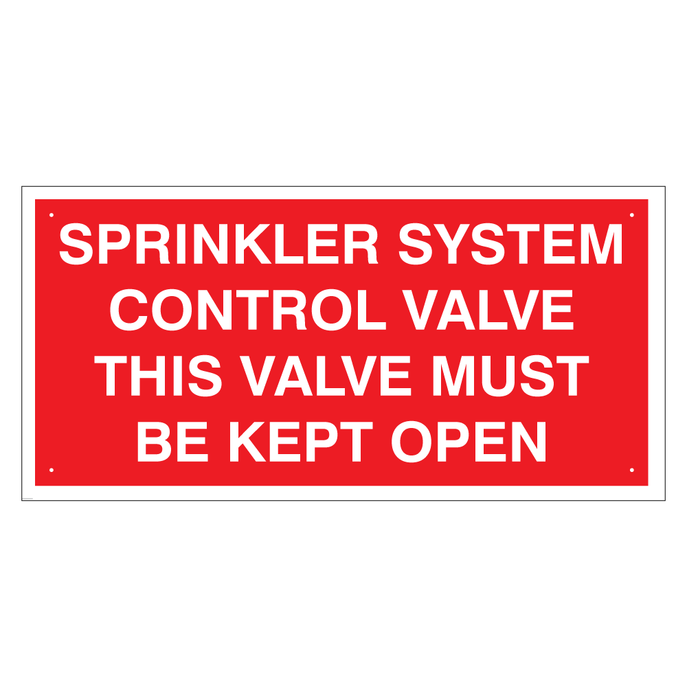 Sprinkler Valve Sign