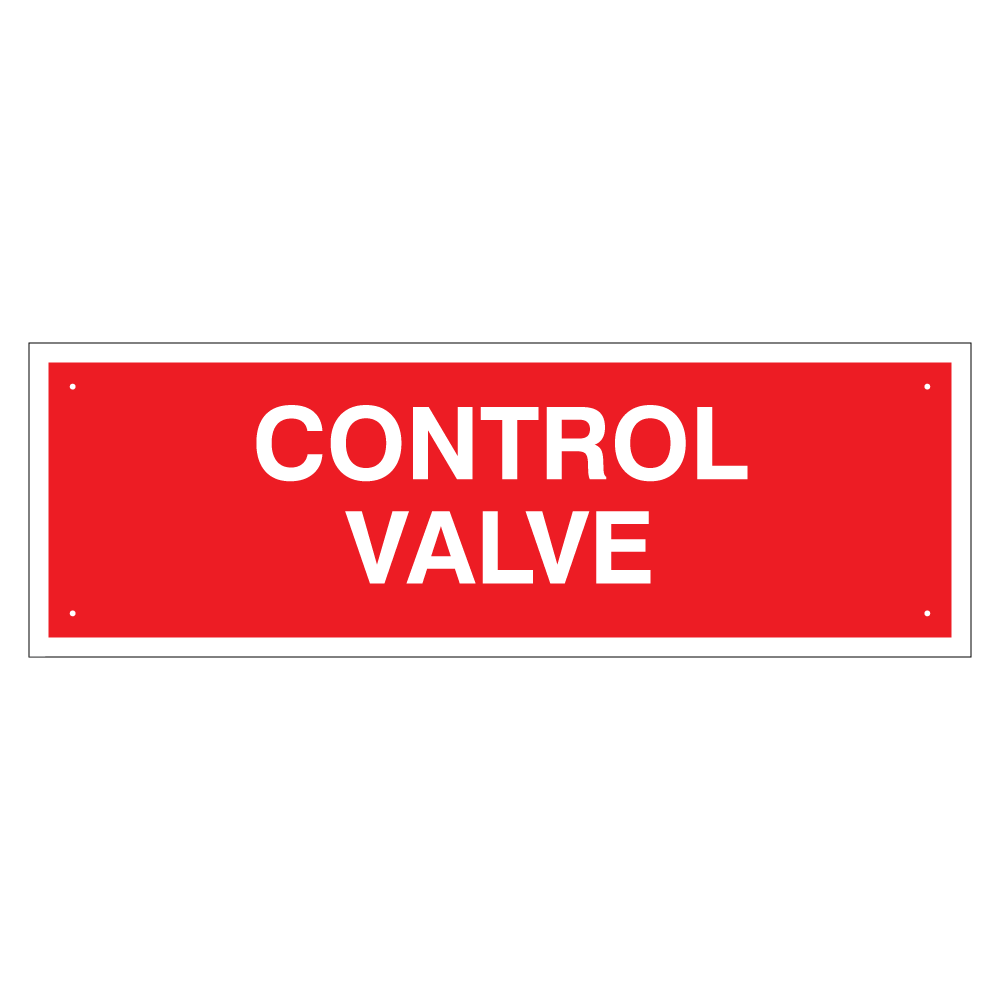 Control Valve Sign