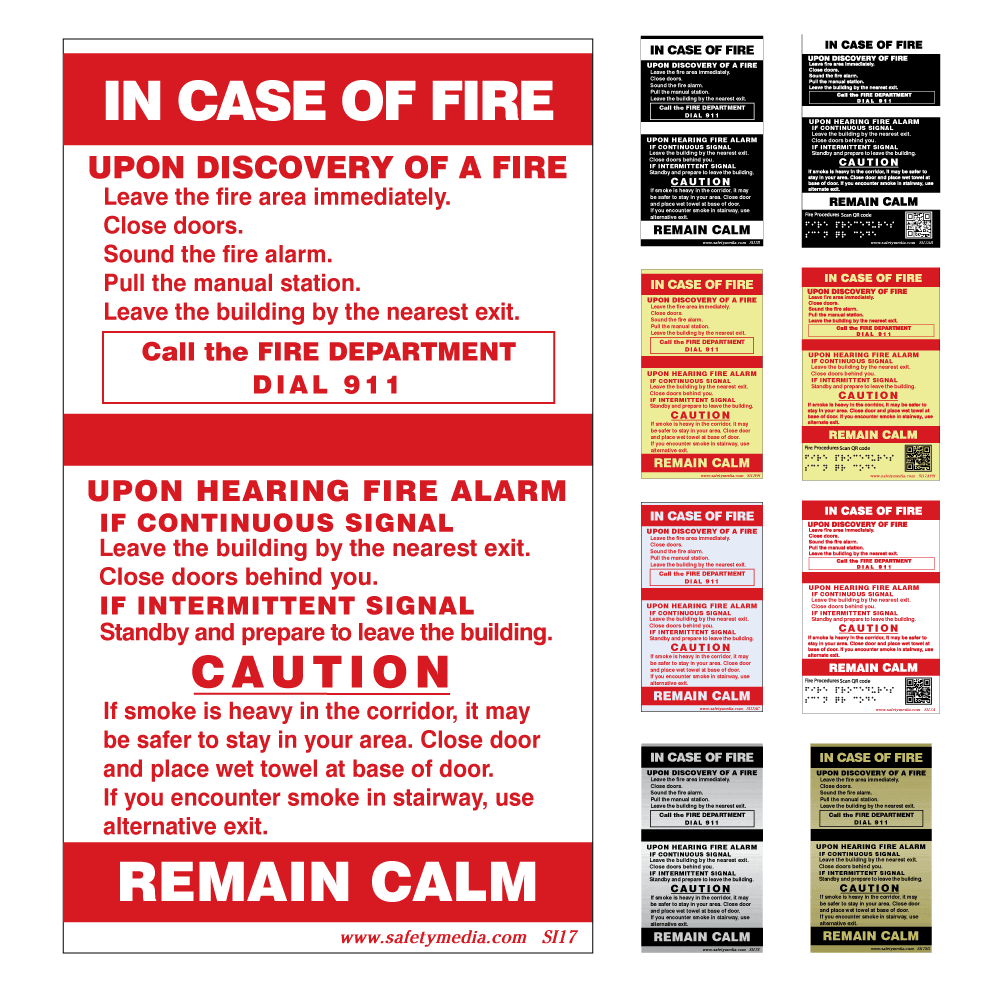 In Case of Fire Sign